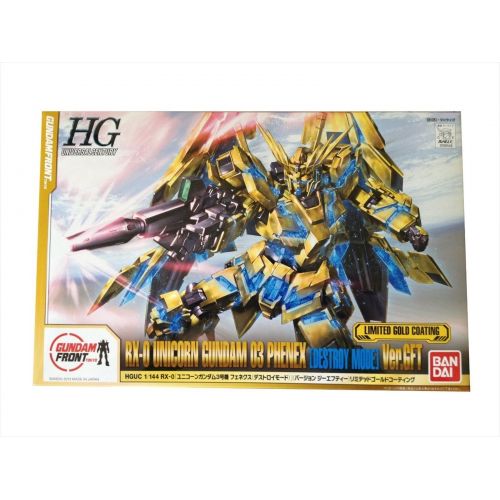 반다이 Bandai Gundam Front Tokyo Limited HGUC 1144 Unicorn Gundam Unit 3 Phenex Destroy Mode Ver.GFT Limited Gold Kit
