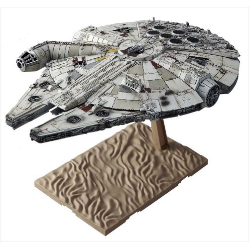 반다이 Bandai Star Wars Millennium Falcon Force Awakening 1144 Scale Plastic Model Kit