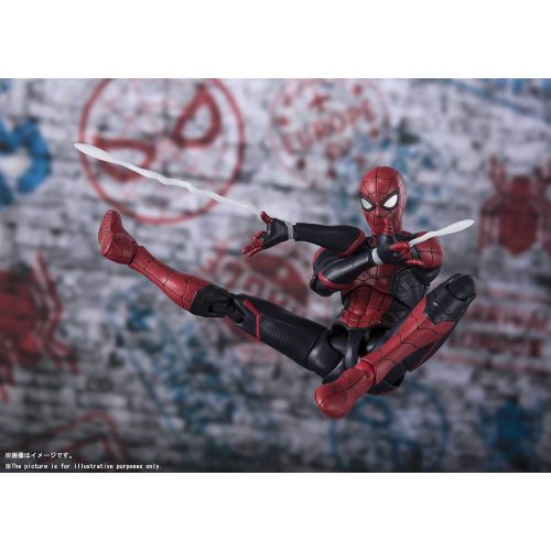 반다이 Bandai Spirits S.H.Figuarts Spider-Man Upgrade Upgraded Suit (Spider-Man: Far from Home) 150mm 5.9 inches ABS PVC Movable Figure