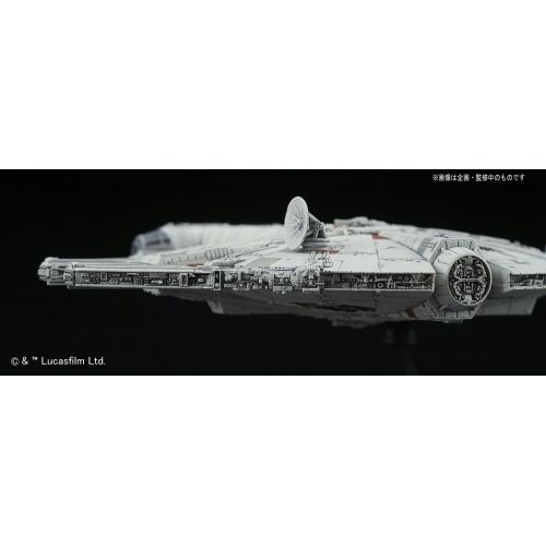 반다이 Bandai Vehicle Model 006 Star Wars Millennium Falcon Plastic Model Kit -Story of Roue one-, White