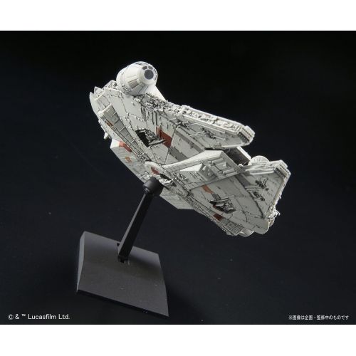 반다이 Bandai Vehicle Model 006 Star Wars Millennium Falcon Plastic Model Kit -Story of Roue one-, White