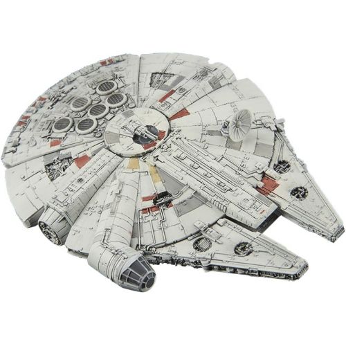 반다이 Bandai Vehicle Model 006 Star Wars Millennium Falcon Plastic Model Kit -Story of Roue one-, White