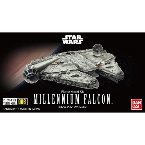 반다이 Bandai Vehicle Model 006 Star Wars Millennium Falcon Plastic Model Kit -Story of Roue one-, White