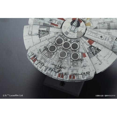 반다이 Bandai Vehicle Model 006 Star Wars Millennium Falcon Plastic Model Kit -Story of Roue one-, White