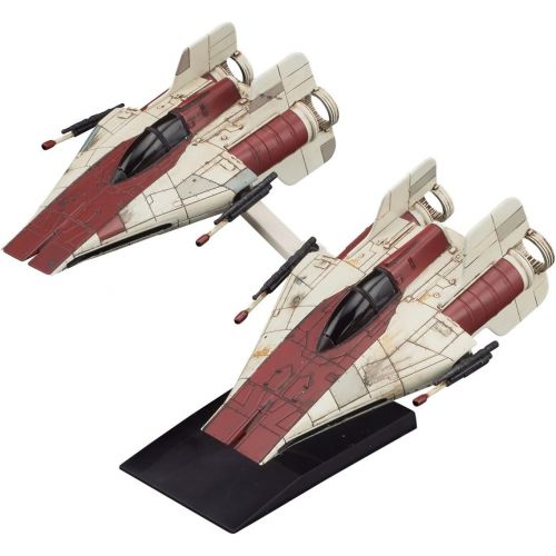 반다이 Bandai Star Wars Vehicle Model 010, A-Wing Star Fighter, 2 Model Kit Set(Japan Import)