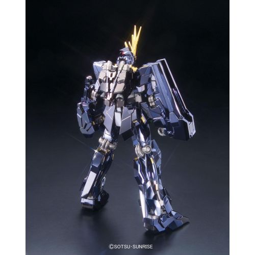 반다이 Bandai Hobby Banshee Titanium Finish Master Grade 1100 RX-0 Gundam Unicorn Unit 02 Action Figure