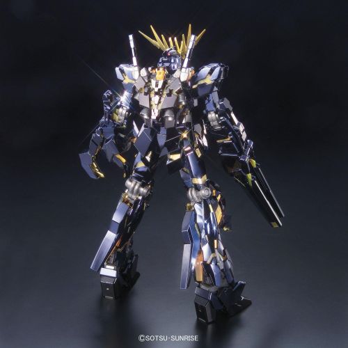 반다이 Bandai Hobby Banshee Titanium Finish Master Grade 1100 RX-0 Gundam Unicorn Unit 02 Action Figure