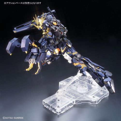 반다이 Bandai Hobby Banshee Titanium Finish Master Grade 1100 RX-0 Gundam Unicorn Unit 02 Action Figure