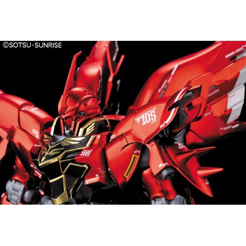 반다이 Bandai Hobby MSN-06S Sinanju Ver. KA Titanium Finish Bandai MG Action Figure