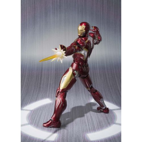 반다이 Bandai SH Figuarts Avengers Iron Man Mark 45 About 155mm ABS u0026 PVC u0026 die-cast Painted Action Figure