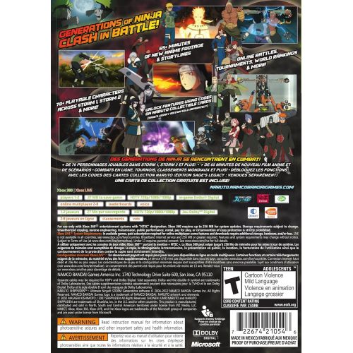 반다이 By      Bandai Namco Entertainment America Naruto Shippuden: Ultimate Ninja Storm Generations - Xbox 360 (Limited)