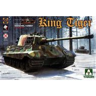 Bandai TAK02073S 1:35 Takom King Tiger Sd.Kfz.182 Henschel Turret without Zimmerit [MODEL BUILDING KIT]