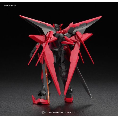 반다이 Bandai Hobby HGBF Gundam Exia Dark Matter Model Kit (1144 Scale)