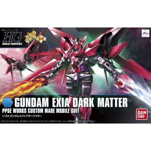 반다이 Bandai Hobby HGBF Gundam Exia Dark Matter Model Kit (1144 Scale)