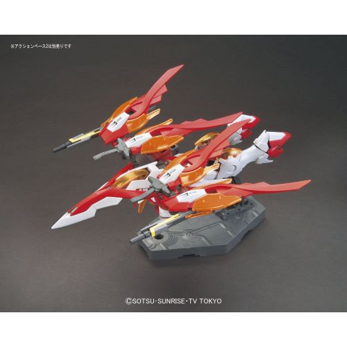 반다이 Bandai Hobby HGBF Wing Gundam Zero Flame (Honoo) Gundam Build Fighters Model Kit, 1144 Scale