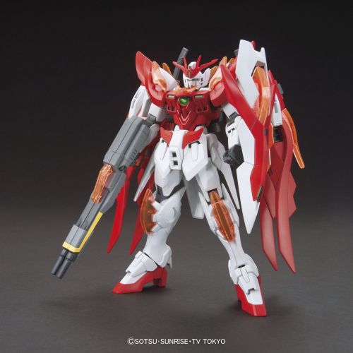 반다이 Bandai Hobby HGBF Wing Gundam Zero Flame (Honoo) Gundam Build Fighters Model Kit, 1144 Scale