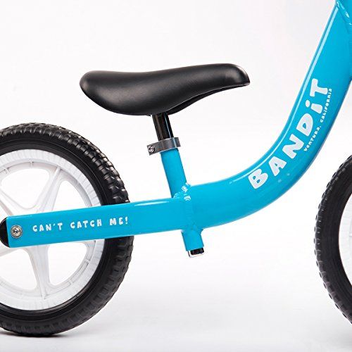  Bandit Bicycles Balance Bike for Kids - Super Light - Never Flat Tires - California Based Company - Quick Release and Ergonomic Seating for better posture - Easiest Assembly!