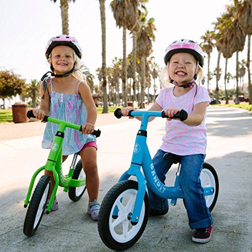  Bandit Bicycles Balance Bike for Kids - Super Light - Never Flat Tires - California Based Company - Quick Release and Ergonomic Seating for better posture - Easiest Assembly!