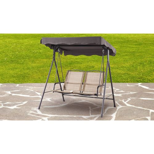  Baner Backyard Classics Porch Swing with Stand and Awning