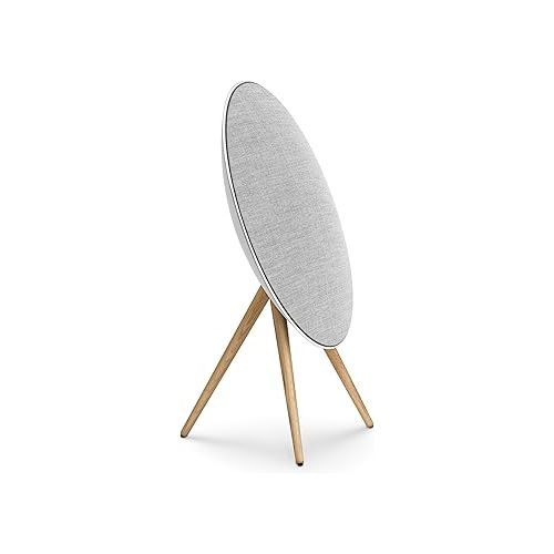  Bang & Olufsen Beosound A9 (5th Generation) - Iconic and Powerful Multiroom WiFi and Bluetooth Home Speaker with Active Room Compensation, Natural Aluminum