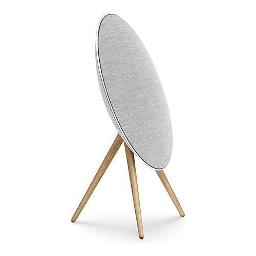  Bang & Olufsen Beosound A9 (5th Generation) - Iconic and Powerful Multiroom WiFi and Bluetooth Home Speaker with Active Room Compensation, Natural Aluminum