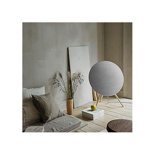  Bang & Olufsen Beosound A9 (5th Generation) - Iconic and Powerful Multiroom WiFi and Bluetooth Home Speaker with Active Room Compensation, Natural Aluminum