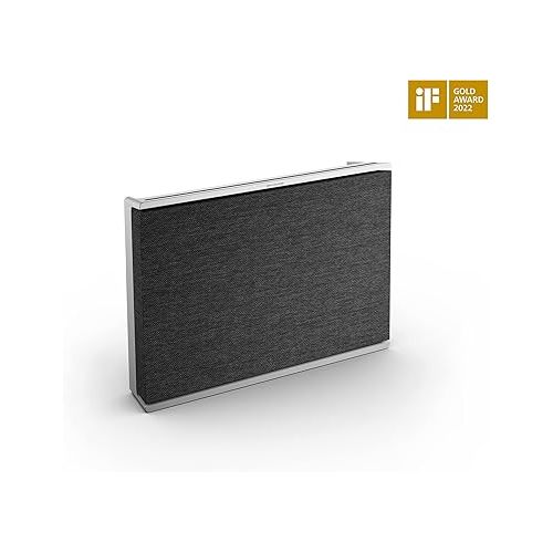  Bang & Olufsen Beosound Level Portable Wi-Fi Multiroom Speaker, Natural Aluminum/Dark Grey