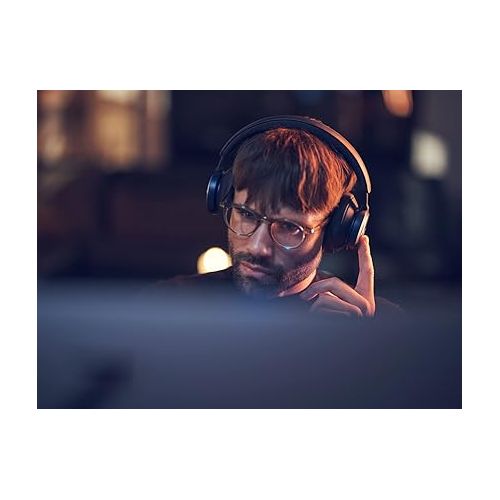  Bang & Olufsen Beoplay Portal PC/PS - Comfortable Wireless Noise Cancelling Gaming Headphones for PC and Playstation, Black Anthracite (Renewed)