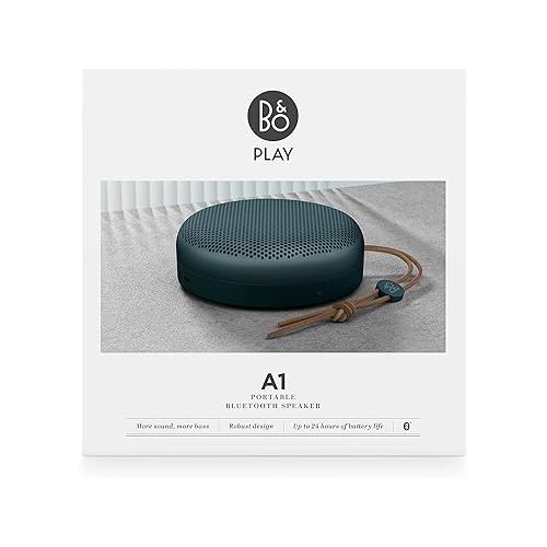  Bang & Olufsen Beoplay A1 Portable Bluetooth Speaker with Microphone - (Steel Blue)(Renewed)