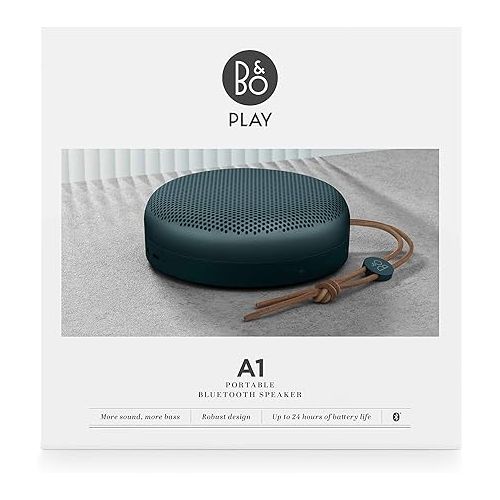  Bang & Olufsen Beoplay A1 Portable Bluetooth Speaker with Microphone - (Steel Blue)(Renewed)