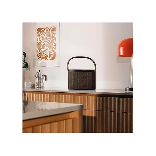  Bang & Olufsen Beosound A5 - Portable Bluetooth Speaker with Wi-Fi connection, Carry-Strap, Dark Oak