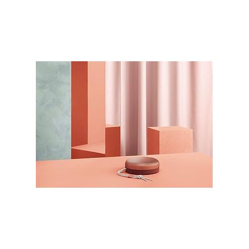  Bang & Olufsen Beoplay A1 Portable Bluetooth Speaker with Microphone - (Tangerine)(Renewed)