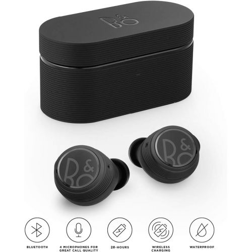  Bang & Olufsen Beoplay E8 Sport True Wireless In-Ear Bluetooth Earphones with Customizable Comfort Fit, Microphones and Touch Control, Wireless Charging Case, 28H Playtime, IP57 Du