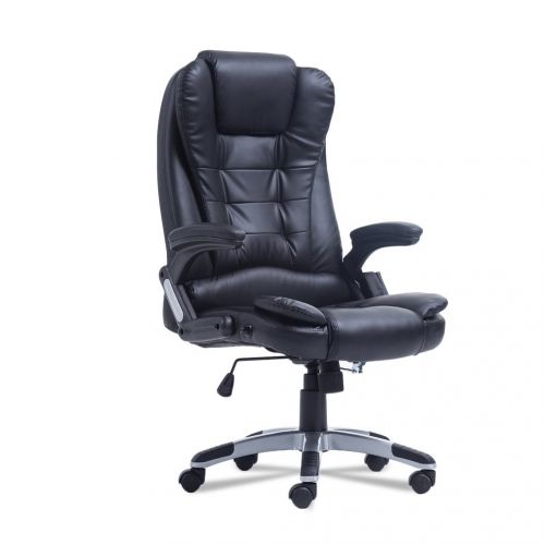  Banghotfire 360°Swivel Massage Executive Office Chair, High Back PU Leather Ergonomic Gaming Chair 6 Point Massage Chair