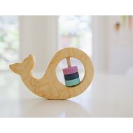 /Etsy Personalized Rattle Baby Rattle Baby Toy Wooden Rattle Whale Rattle Baby Shower Gift Personalized Toy Baby Gift Wooden Toy Wood Rattle