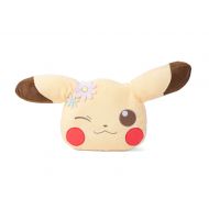 Banpresto Pokemon Life Picnic Pikachu Daisies Face Cushion Pillow Plush Toy