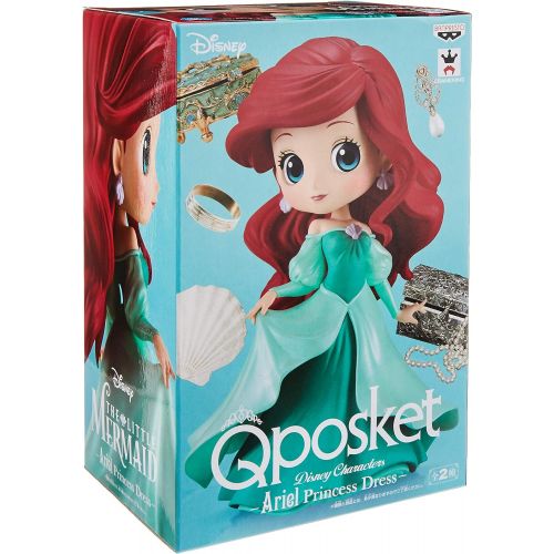 반프레스토 Banpresto 35684 Little Mermaid Q Posket Ariel Princess Green Dress Figure