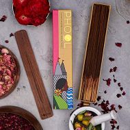 인센스스틱 Bansi Phool Natural Organic Indian Rose Incense Sticks (Agarbatti), 40 Sticks (Pack of 5)