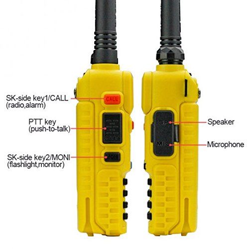  BaoFeng Baofeng UV-5R Walkie Talkie Dual Band Two Way Radio Transceiver - Yellow