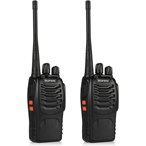  BaoFeng BF-888S (Pack of 4) Handheld 5W Two Way Ham Radio Walkie Talkie with Earpiece Built in LED Torch