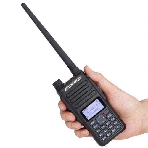  BaoFeng DM-1801 DMR and Analog VHF/UHF Dual Band Dual Time Slot DMR Ham Amateur Two Way Radio 1024 Channels Tier I & II Compatible with MOTOTRBO, Free Programming Cable