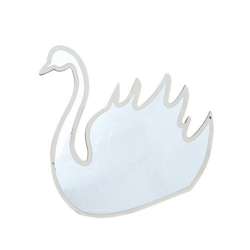  Baoblaze Nordic Style Butterfly Swan Cloud Shatterproof Wood Acrylic Bathroom Decoration Mirror Kids Room Wall Hanging Decoration - As described, 2