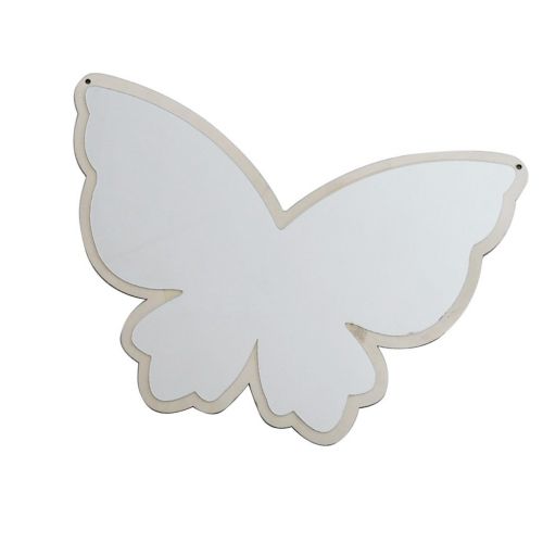  Baoblaze Nordic Style Butterfly Swan Cloud Shatterproof Wood Acrylic Bathroom Decoration Mirror Kids Room Wall Hanging Decoration - As described, 2