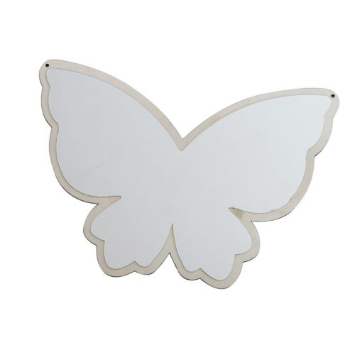  Baoblaze Nordic Style Butterfly Swan Cloud Shatterproof Wood Acrylic Bathroom Decoration Mirror Kids Room Wall Hanging Decoration - As described, 2