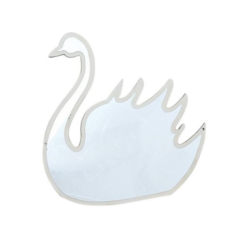  Baoblaze Nordic Style Butterfly Swan Cloud Shatterproof Wood Acrylic Bathroom Decoration Mirror Kids Room Wall Hanging Decoration - As described, 2