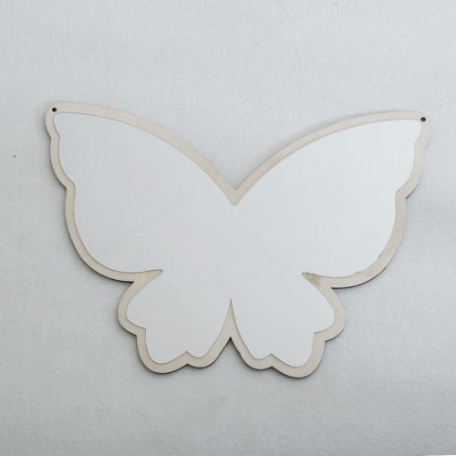  Baoblaze Nordic Style Butterfly Swan Cloud Shatterproof Wood Acrylic Bathroom Decoration Mirror Kids Room Wall Hanging Decoration - As described, 2