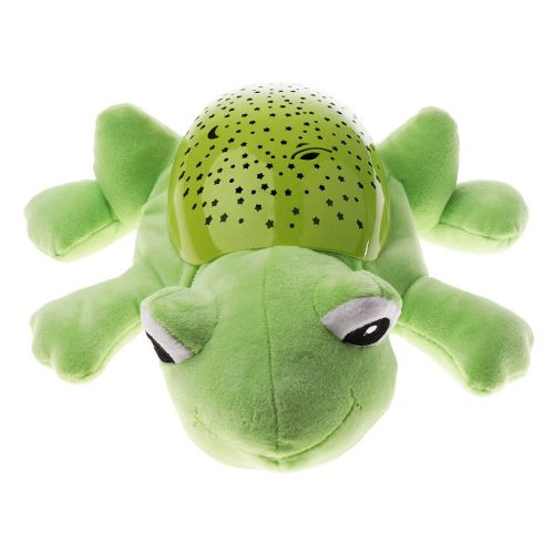  Baoblaze Baby Sleep Lamp LED Night Light Plush Stuffed Toy with Music/Star Projector Gift - Frog, as described