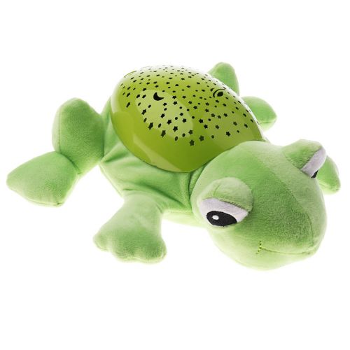  Baoblaze Baby Sleep Lamp LED Night Light Plush Stuffed Toy with Music/Star Projector Gift - Frog, as described