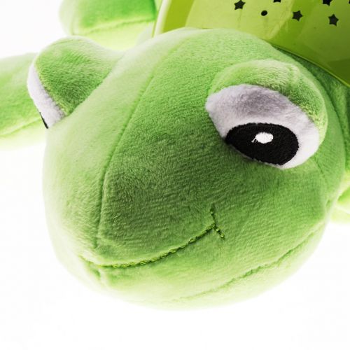  Baoblaze Baby Sleep Lamp LED Night Light Plush Stuffed Toy with Music/Star Projector Gift - Frog, as described