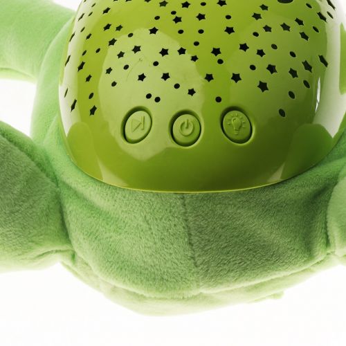  Baoblaze Baby Sleep Lamp LED Night Light Plush Stuffed Toy with Music/Star Projector Gift - Frog, as described